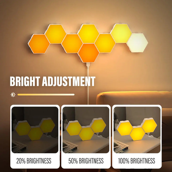 Lumières bluetooth LED Hexagonales